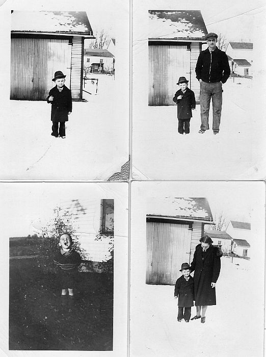 1940 Dale with parents in Clinton, MI